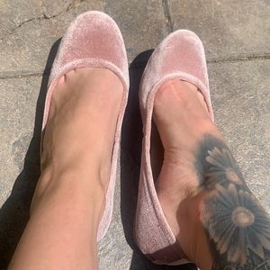 MOSSIMO Pink Velvet Flats